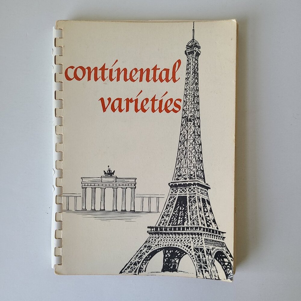 Vintage Cookbook Continental Varieties Comb Bound Baumholder Germany Army Wives